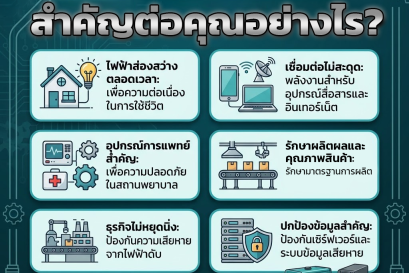 เครื่องปั่นไฟและเครื่องสำรองไฟสำคัญต่อคุณอย่างไร?