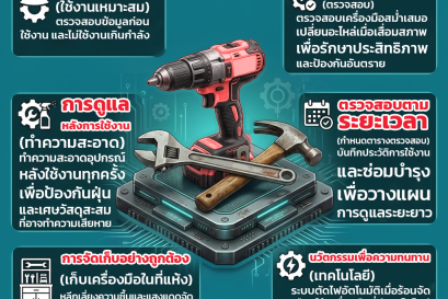 เคล็ดลับเพิ่มความทนทานของเครื่องมือช่าง