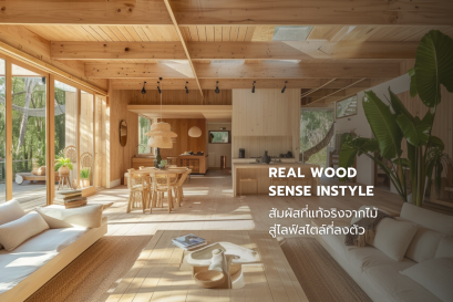 Real Wood Sense Insty สัมผัสที่แท้จริงจากไม้ สู่ไลฟ์สไตล์ที่ลงตัว  