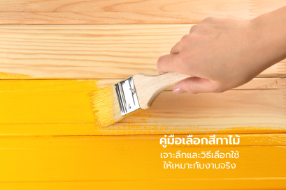 การเลือกสีทาไม้