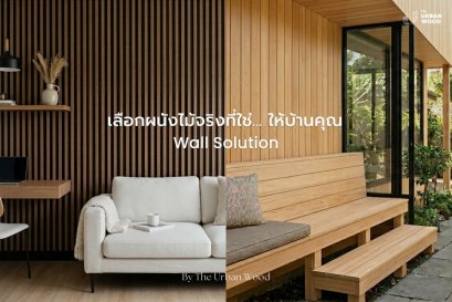 ฝาผนังไม้จริง