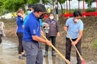 TEIL ร่วมกิจกรรมจิตอาสากับอบต.เขาซก ในการล้างและทำความสะอาดถนนในชุมชน