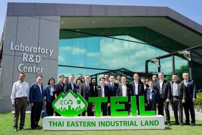 นายสุริยะ จึงรุ่งเรืองกิจ รมต.ว่าการกระทรวงอุตสาหกรรม เยี่ยมชมเขตประกอบการฯ