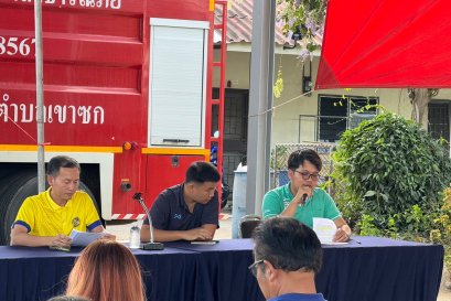 เขตประกอบการอุตสหากรรมไทยอีสเทิร์น ร่วมประชุมประชาคมหมู่บ้านเขาซก อ.หนองใหญ๋ จ.ชลบุรี