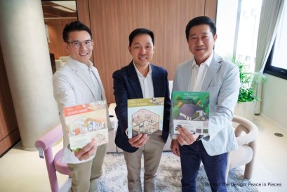 เอสบี ดีไซน์สแควร์ ผนึก 2 พาร์ทเนอร์ แสนสิริและนิปปอนเพนต์ ครีเอทคอนเทนต์อสังหาฯ สู่ Global ASMR ผ่าน Sticker Collaboration แคมเปญ Behind The Design: Peace in Pieces