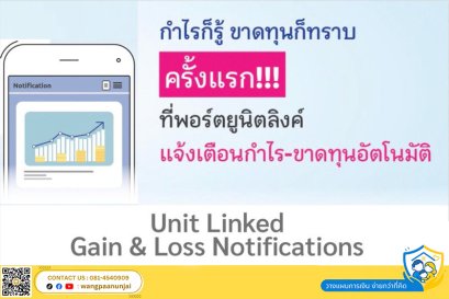 ครั้งแรกที่พอร์ต ยูนิต ลิ้งค์ แจ้งเตือนเมื่อกำไรขาดทุน ผ่านแอฟพลิเคชั่น MTL Click อัตโนมัติ