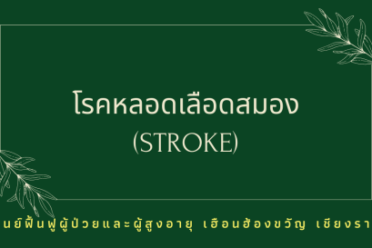 โรคหลอดเลือดสมอง (Stroke) บำบัดได้ด้วยเวชศาสตร์ฟื้นฟู+กายภาพ