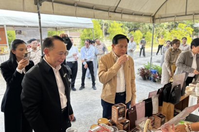 พีระพันธุ์ ลงพื้นที่ตรวจราชการที่ จ. ชุมพร เมื่อวันที่ 22 มกราคม 2567