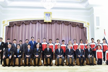 คณะเจ้าหน้าที่และนักกีฬาเอเชียนเกมส์ ครั้งที่ 19 เข้ารับโอวาทจากนายกรัฐมนตรี