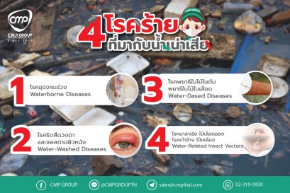 4 โรคร้ายที่มากับน้ำเน่าเสีย