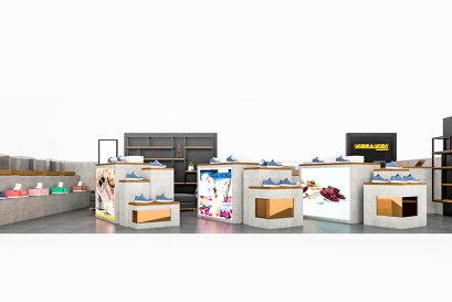 งานออกแบบร้านขายรองเท้า ร้านขายสินค้าแฟชั่นในห้าง multi brand  l บริการออกแบบ ผลิต และติดตั้งครบวงจร