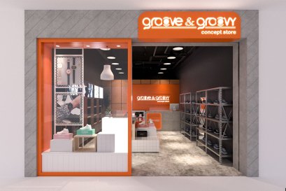 ออกแบบร้านขายสินค้าแฟชั่น ออกแบบร้านขายรองเท้า multi brand จ.เชียงราย  l บริการออกแบบ ผลิต และติดตั้งครบวงจร 