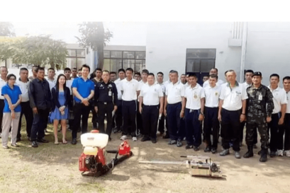 a sports science center Uses the AIROFOG AT35 Thermal Fogger for Mosquito Control