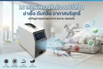 10 เหตุผลที่คอนโดต้องใช้บริการอบโอโซน