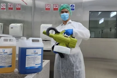 A dairy cattle artificial insemination center: High-Level Disinfection with Chemgene HLD4H WHD