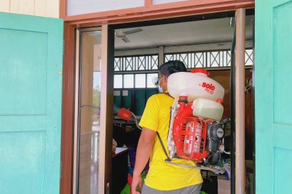 SOLO PORT 423 Backpack Mistblower for Sports Grounds, Gyms and Event Venues: Disinfection After the Flood in Ta Phraya, Sa Kaeo, 2026 (B.E. 2569)