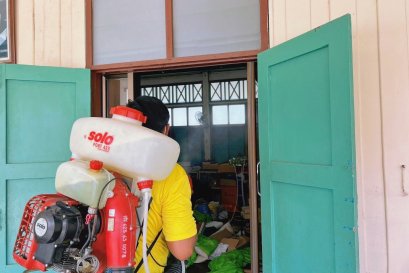 SOLO PORT 423 Backpack Mistblower for Universities and Student Dormitories: Disinfecting Campus Buildings After the Ramkhamhaeng University Flood, Bangkok, 2026 (B.E. 2569)