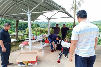 SOLO PORT 423 Backpack Mistblower for Pig Farms, Poultry Farms and Livestock Pens: Disinfecting Animal Housing After the Lampang Flash Floods, 2026 (B.E. 2569)