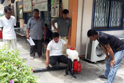 SOLO PORT 423 Backpack Mistblower for Child Development Centres: Post-Flood Disinfection in Ko Thepho, Uthai Thani, 2026 (B.E. 2569)