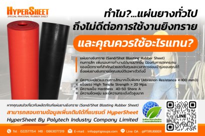 ทำไมแผ่นยางทั่วไปถึงไม่ดีต่อการใช้งานยิงทราย และคุณควรใช้อะไรแทน?