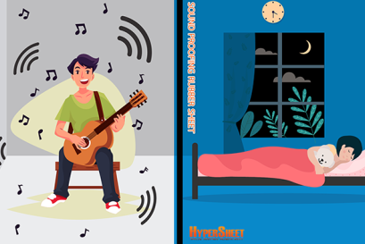แผ่นยางกันเสียง Soundproofing rubber Sheet 