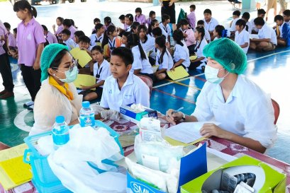 ขอบพระคุณ...รพ.สต.นาป่า บริการตรวจสุขภาพนักเรียน