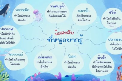  ค้นหาคำตอบ...ข้อสงสัยที่หนูอยากรู้ (เกี่ยวกับทะเล)