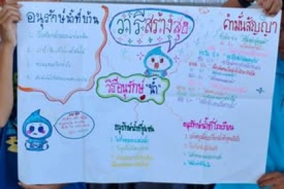 "วิธีอนุรักษ์น้ำ" ของเด็กๆ นาป่ามโนรถ