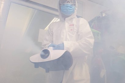 บริการฉีดพ่นยาฆ่าเชื้อในอาคารสำนักงาน