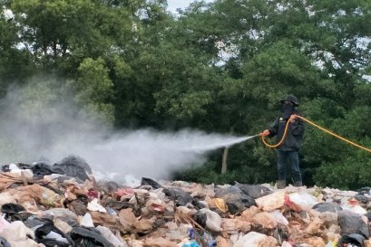 บริการฉีดพ่นดับกลิ่นเหม็น ฆ่าเชื้อ บ่อฝังกลบขยะ