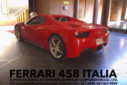 ขอขอบพระคุณท่านลูกค้าที่ให้ ความไว้วางใจเลือกใช้บริการเช่ารถ Ferrari 458 Italia