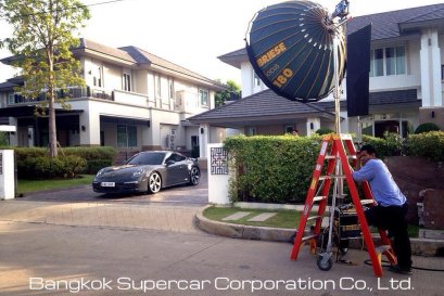 Porsche ให้เช่า งานถ่ายโฆษณาบัตรเครดิต