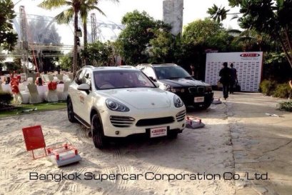 Porsche Cayenne ให้เช่า BMW X5 ให้เช่า ภาพจากงาน Event เปิดตัวยาง Maxxis ที่พัทยา