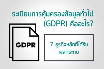 ระเบียบการคุ้มครองข้อมูลทั่วไป (GDPR) คืออะไร? ส่งผลยังไงกับบริษัทไทย