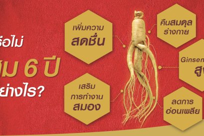 รู้หรือไม่ โสม 6 ปี ดีอย่างไร?