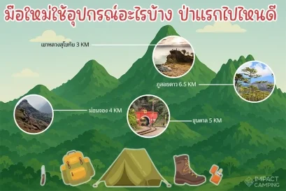 infographic มือใหม่เดินป่า