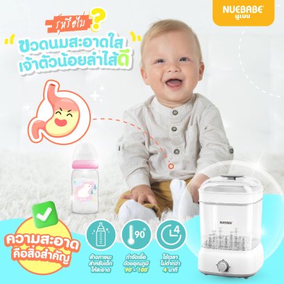 ขวดนมที่ไม่สะอาดเป็นเหตุทำให้เกิดอาการท้องเสียได้