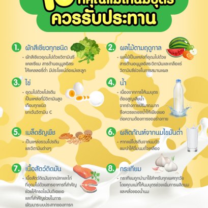 10 ประเภทอาหาร ที่คุณแม่ให้นมบุตร ควรรับประทาน