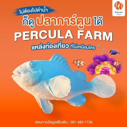 PERCULA FARM ฟาร์มปลาการ์ตูน แหล่งท่องเที่ยวชื่อดังในตะวันออก