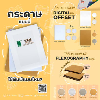 กระดาษแบบนี้ ใช้พิมพ์แบบไหน?