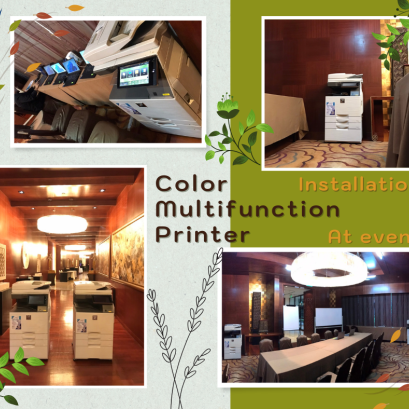 ติดตั้งเครื่องถ่ายเอกสารสี มัลติฟังก์ชัน ณ งานอีเว้น