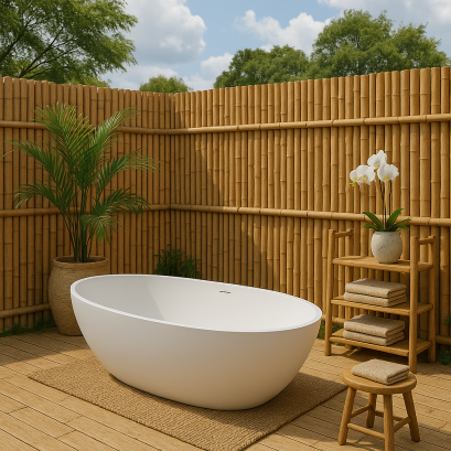 อ่างอาบน้ำ ภายนอก outdoor มีส่วนผสมสารกันรังสี UV