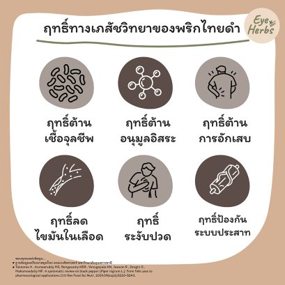 Pharmacological effect of black pepper