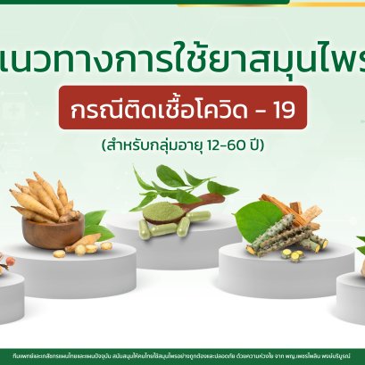 Guidelines for using herbal medicines In case of infection with COVID-19 (for the age group 12-60 years old)