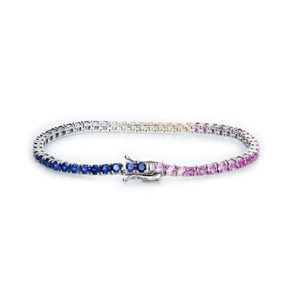 S925, Moissanite, Color of Seasons, Tennis Bracelet