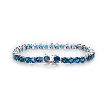 S925, London Blue Topaz, Blue Seasons, Tennis Bracelet