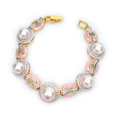 8.81 - 10.52 mm, Akoya Pearl, Barbie Barbie Station Pearl Bracelet