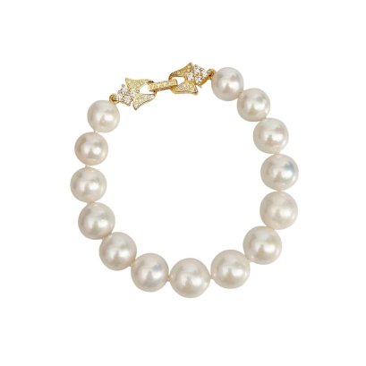 Approx. 9.0 - 11.0 mm, Edison Pearl, Graduated Pearl Bracelet