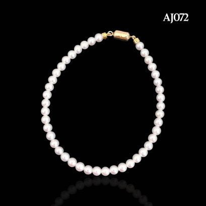 Approx. 3.5 mm, AK Pearl, Uniform Pearl Bracelet