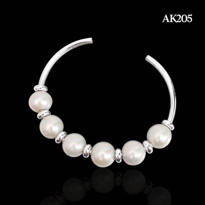 Approx. 12.0 mm, Edison Pearl, Station Pearl Bracelet